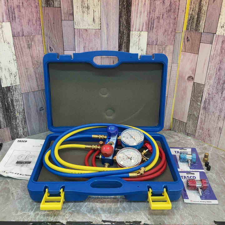 TASCO タスコ イチネン カーエアコン用 ゲージマニホールドキット TA126-2 TA141E/TA140E【八潮店】