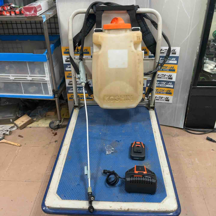 工進 KOSHIN 充電式噴霧器 SLSー10 背負い式【草加店】