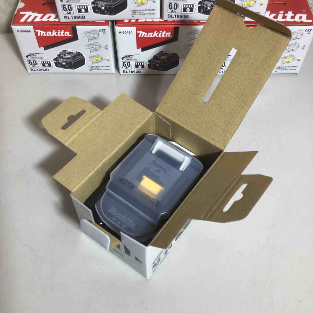 【未使用品】 純正 マキタ makita リチウムイオンバッテリー 18V/6.0Ah BL1860B 6個 バッテリー 純正品 18V 【戸田店】