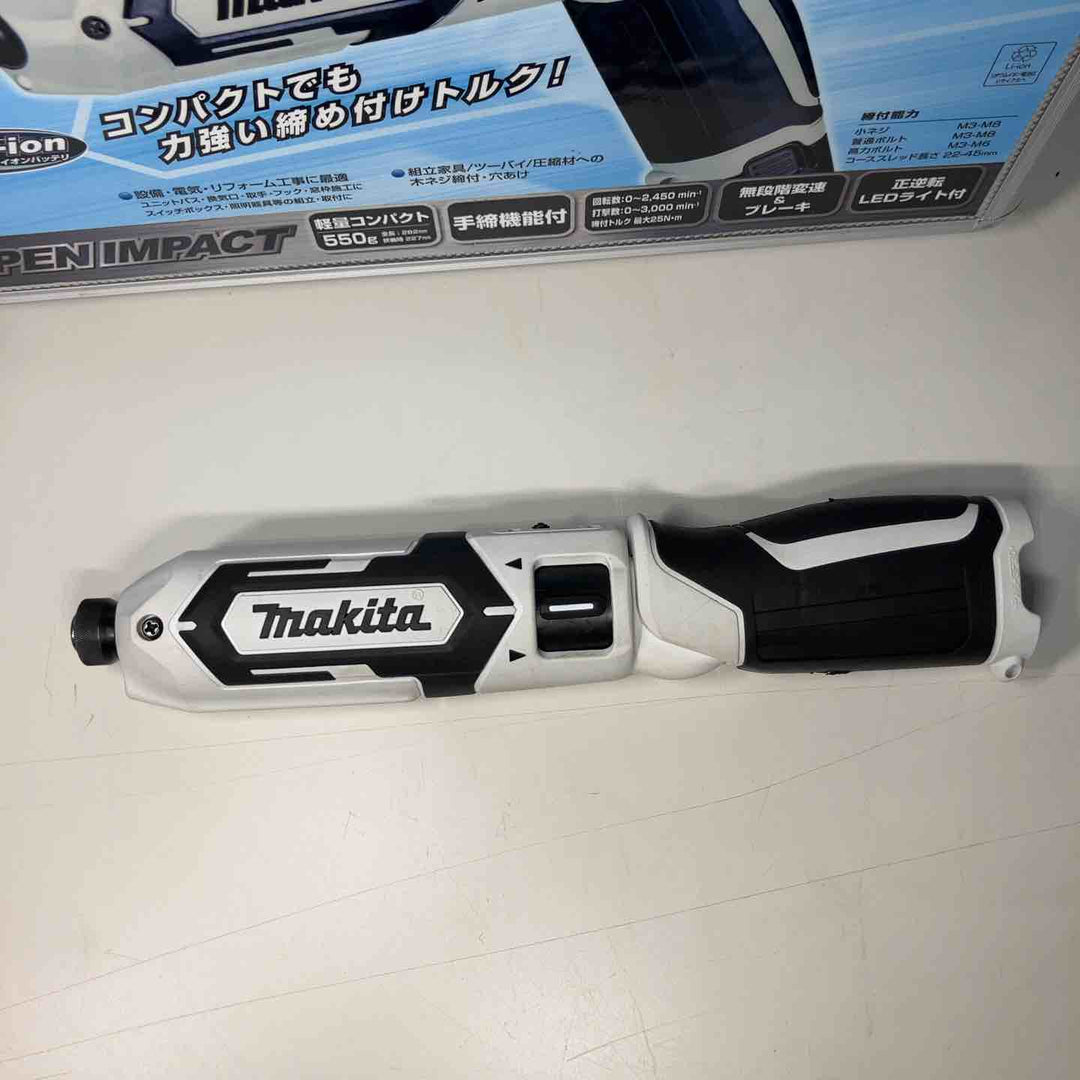 ★マキタ(makita)10.8Vコードレスペンインパクトドライバー TD022DSHXW 純正バッテリ2個付【戸田店】