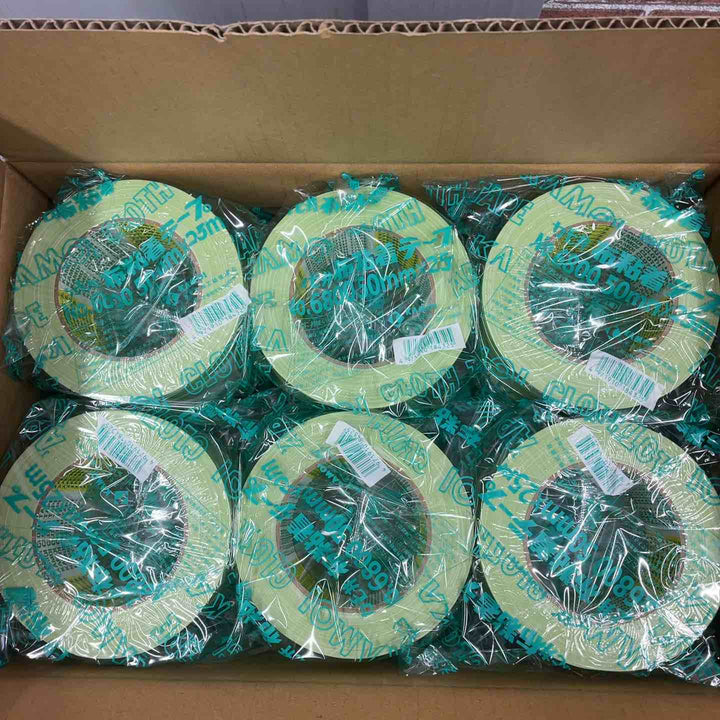KAMOI 養生用布粘着テープ No.6800 ミドリ 50mm×25m 30巻入【藤沢店】