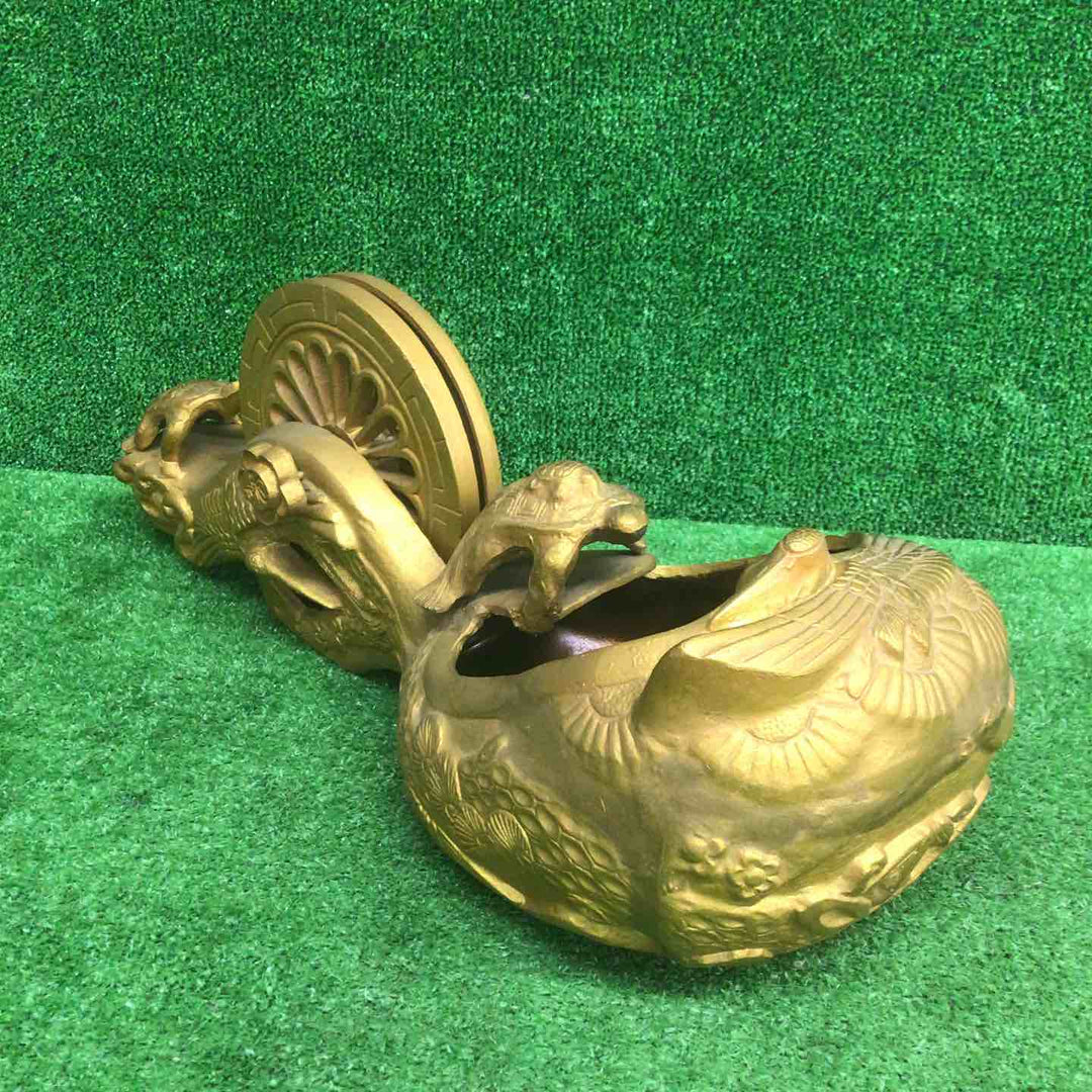 【現状品】 墨壺 1尺5寸 木製金色 インテリア 【鴻巣店】