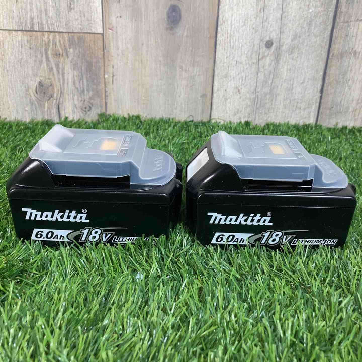 【未使用品】マキタ(makita) リチウムイオンバッテリー 18V/6.0Ah BL1860B 2個セット【戸田店】