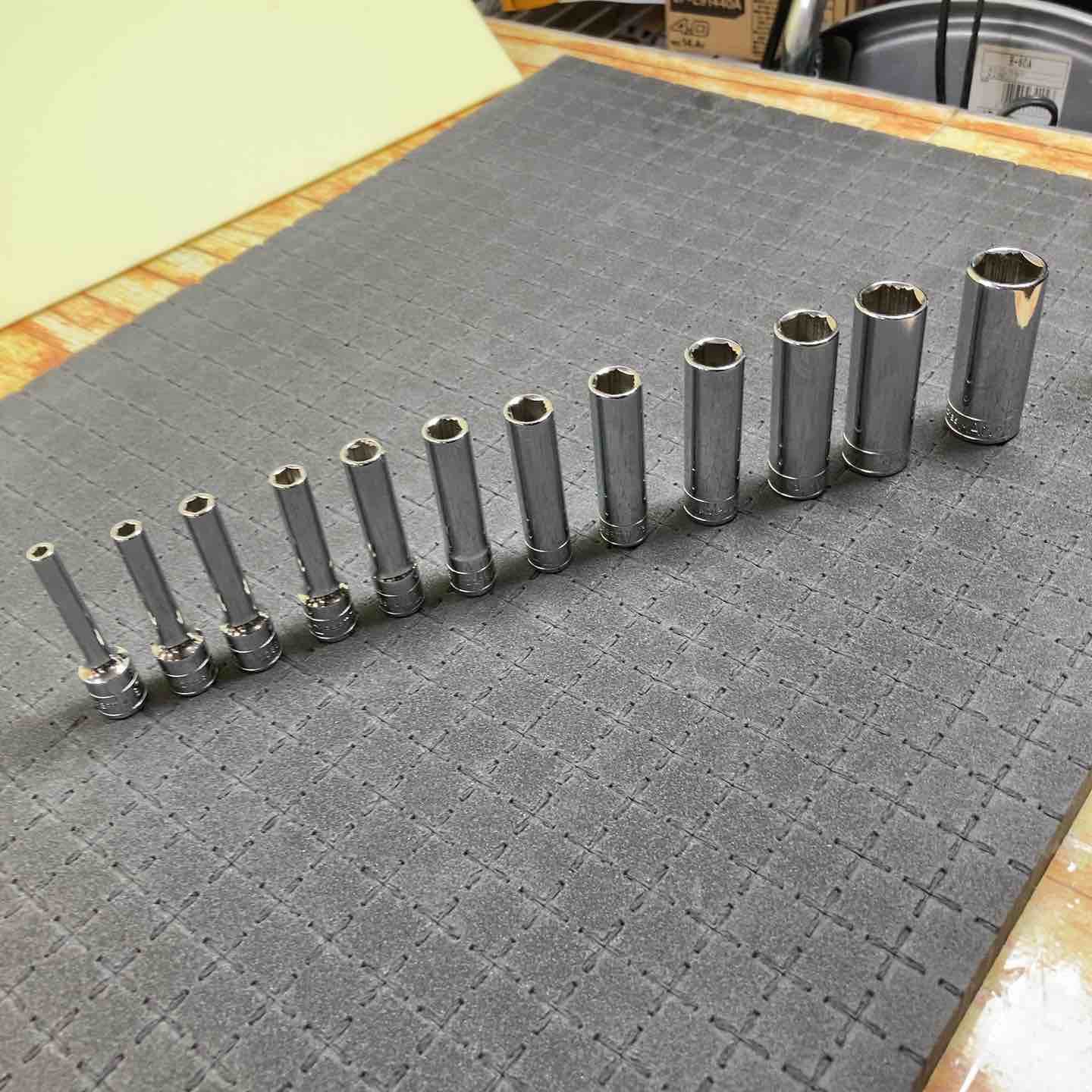 MACTOOLS DR6.5mm RBRT インチ ディープソケット 12個セット MACTOOLS DR6.5mm RBRT インチ ディープソケット 12個セット