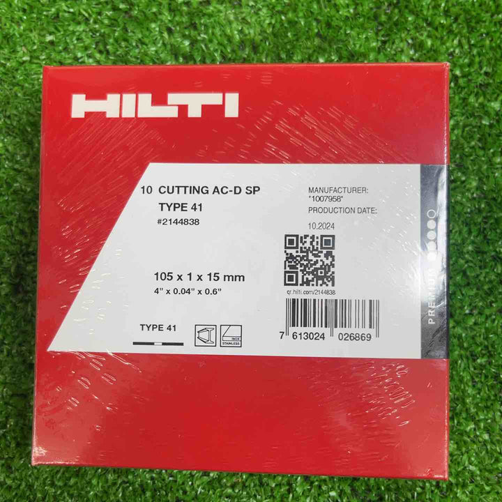 ヒルティ HILT  カッティングディスク AC-D 105x1.0x15 SP 10枚×10箱【越谷店】
