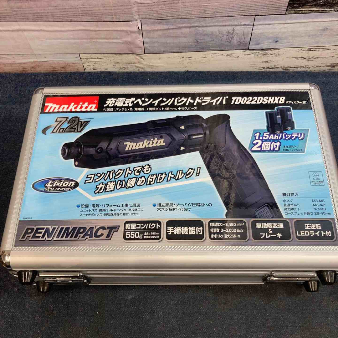 【中古品】マキタ makita 7.2V コードレスペンインパクトドライバー TD022DSHXW ケースのシール違いあり【八潮店】