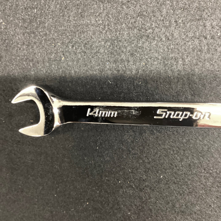 スナップオン(Snap-on) オープンエンドフレアナットレンチ 14mm 14mm RXSM14B フレア側のみ15°オフセット付  【越谷店】