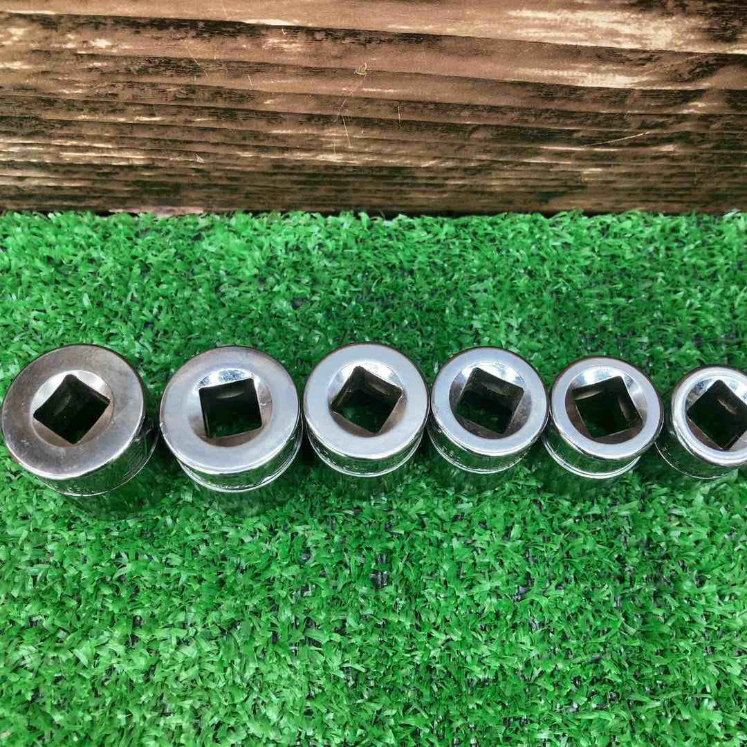 ▲スナップオン(Snap-on)シャローソケット12点まとめ　YFSM19,18,17,16,15,14,13,12,11,10,9,8【川越店】