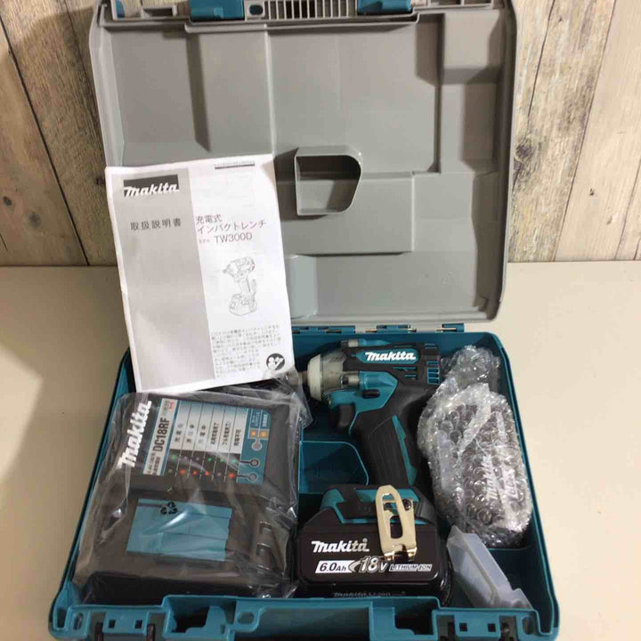 【未使用品】★純正バッテリー2個&充電器付き フルセット★マキタ(makita) コードレスインパクトレンチ TW300DRGX【戸田店】