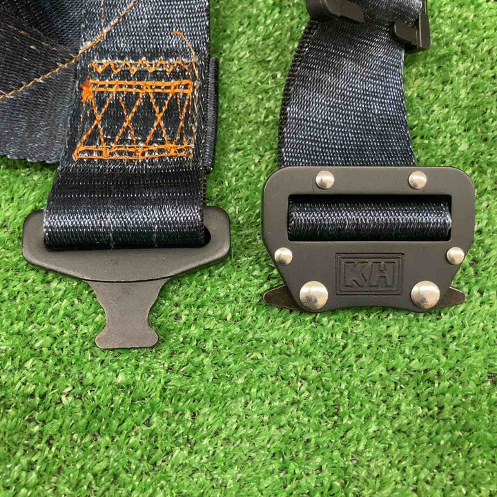 【未使用品】 基陽/KH 鳶忍者 Y型フルハーネス ワンタッチ式 M-L寸 デニム風 HYNL-ML 墜落制止用器具 【鴻巣店】