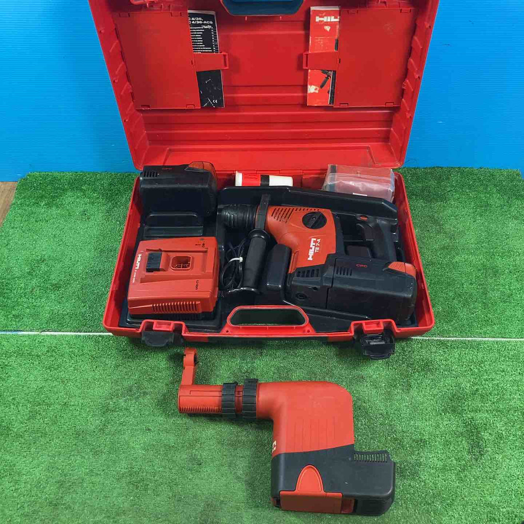 ◇ヒルティ(HILTI) コードレスハンマドリル TE7-A 集じんシステム付 ※充電器コード補修あり【岩槻店】