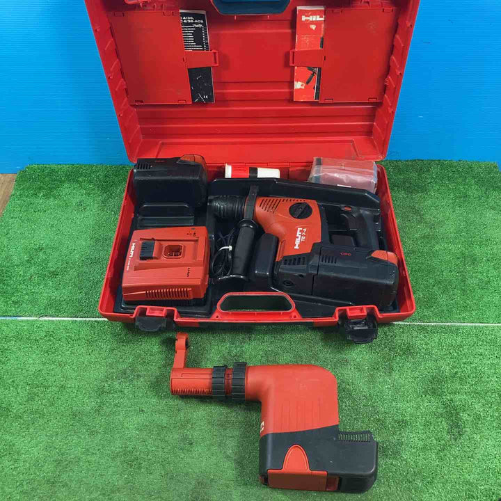 ◇ヒルティ(HILTI) コードレスハンマドリル TE7-A 集じんシステム付 ※充電器コード補修あり【岩槻店】