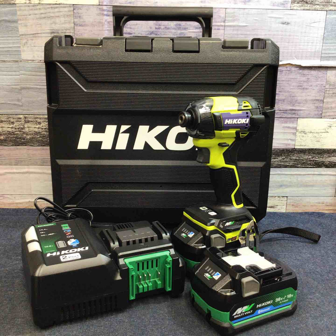 【未使用品】★ハイコーキ HIKOKI 36V コードレスインパクトドライバ スパイダーイエロー WH36DD(2XHYSZ)【八潮店】