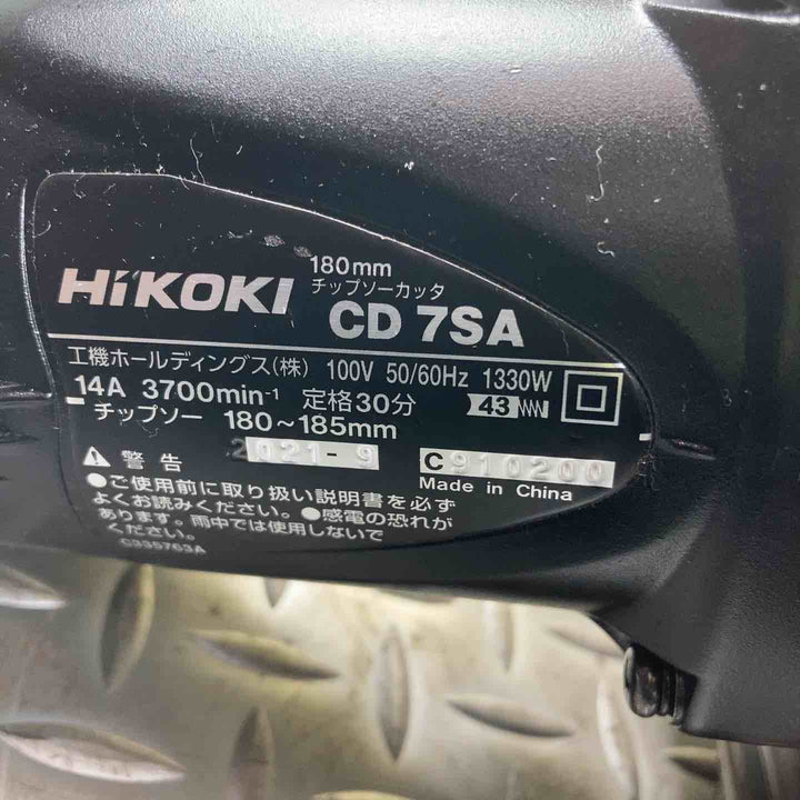 ハイコーキ(HIKOKI ※旧:日立工機) チップソーカッタ CD7SA【川崎店】