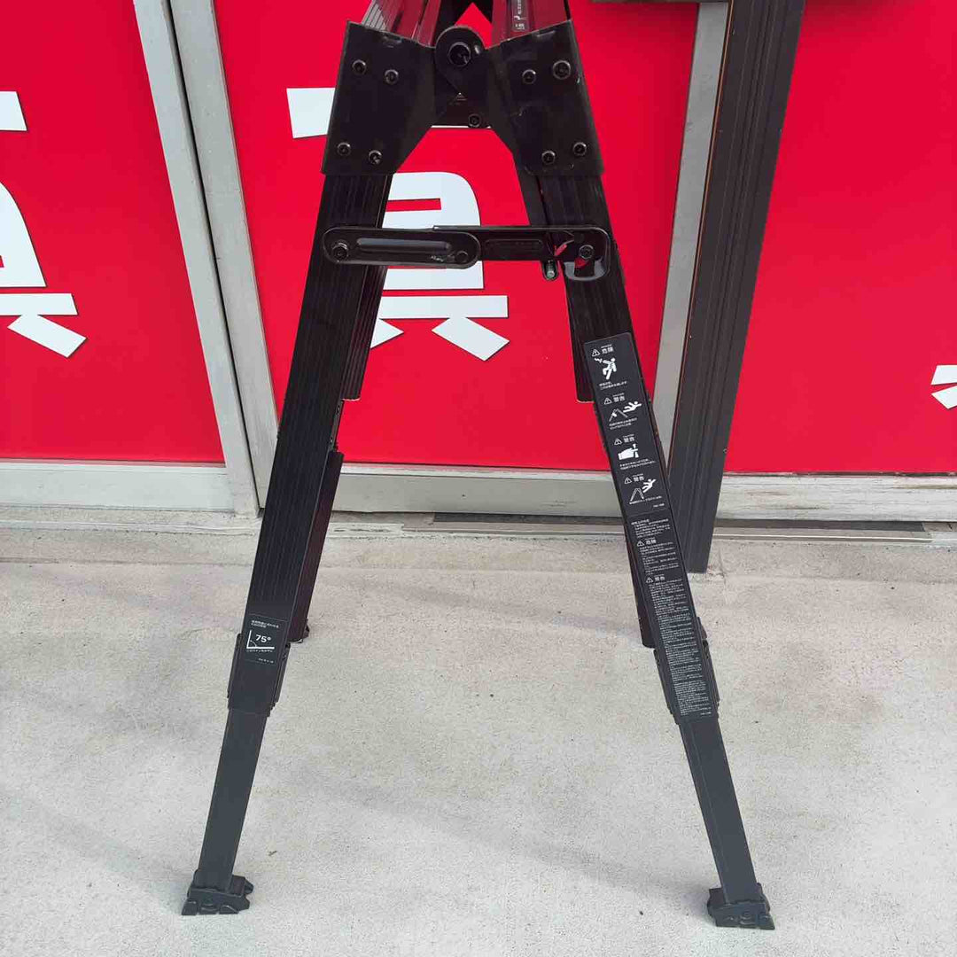 【中古品】 長谷川工業(Hasegawa) BLACK LABEL 伸縮式はしご兼用脚立(ワンタッチバー付) RYZB 09 【藤沢店】