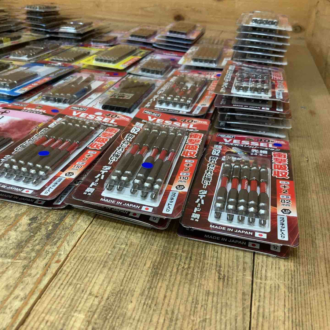 【特価】インパクト ビットまとめ売り 5本入 100セット(ビット計500本) VESSEL ベッセル SUNFLAG ANEX アネックス +2【所沢店】