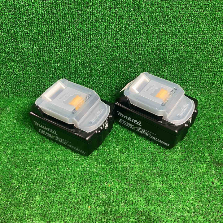 マキタ(makita) 急速充電器 DC18RF/リチウムイオンバッテリー 18V/6.0Ah BL1860B×2セット【川崎店】