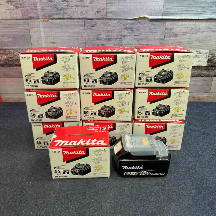 ★マキタ(makita) リチウムイオンバッテリー 18V/6.0Ah BL1860B 10個セット【八潮店】
