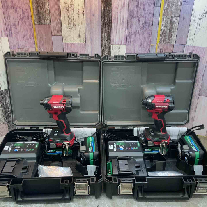 【未使用品】2台セット Hikoki スコーピオンレッド WH36DD(2XHRSZ) 36V コードレスインパクトドライバ【八潮店】