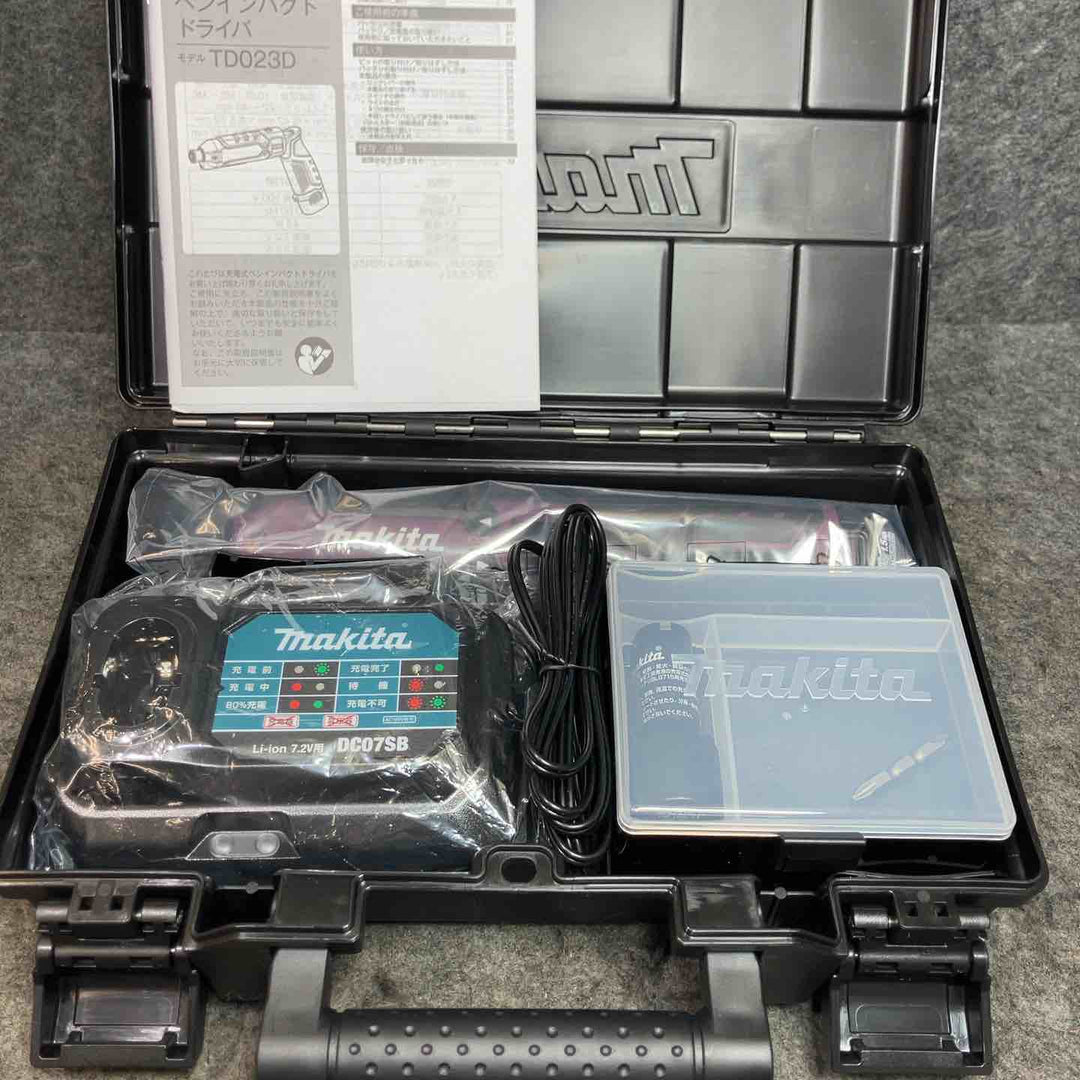 マキタ/makita 7.2V 充電式ペンインパクトドライバ TD023DHXAP パープル コードレス【桶川店】