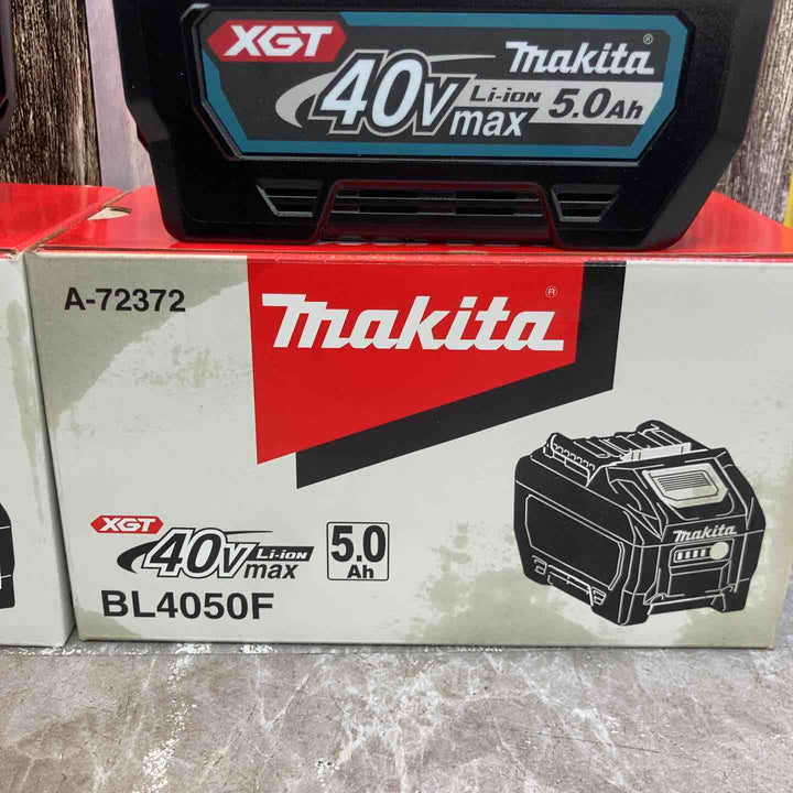 【未使用品】2個セット 純正品 makita マキタ リチウムイオンバッテリー 40Vmax BL4050F 箱汚れあり【八潮店】
