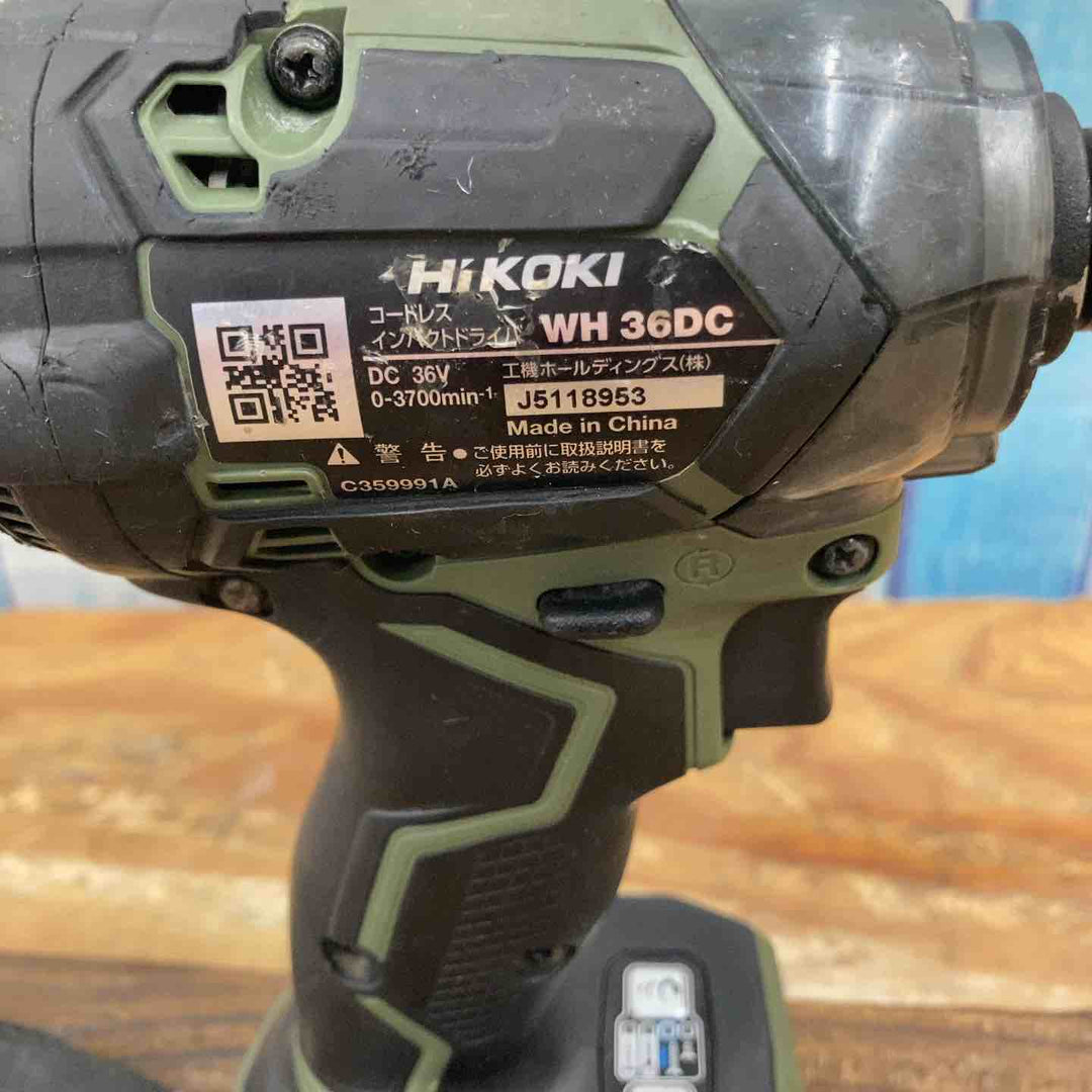 ★ハイコーキ(HIKOKI ※旧:日立工機) コードレスインパクトドライバー WH36DC(NNG)【柏店】