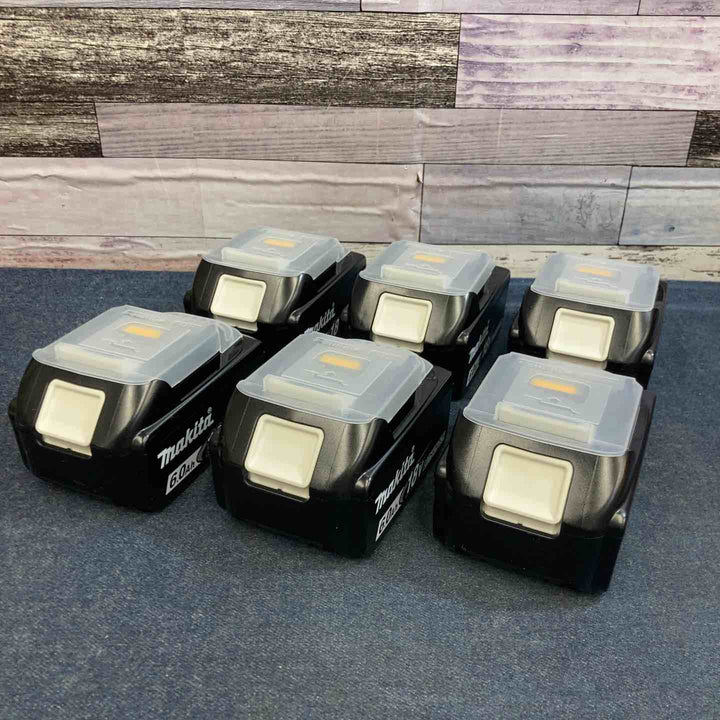 【未使用品】６個セット マキタ makita 18V 6.0Ah リチウムイオンバッテリー BL1860B【八潮店】