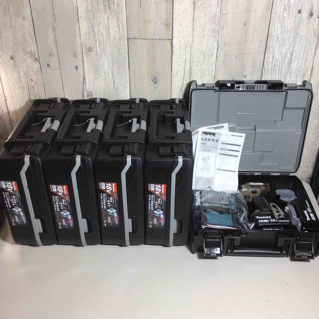 【未使用品】 全て限定色 マキタ makita コードレス インパクトドライバー TD173DGXAR TD173DGXAB 5台 インパクト レッド 赤 ブラウン 茶色 限定色 【戸田店】