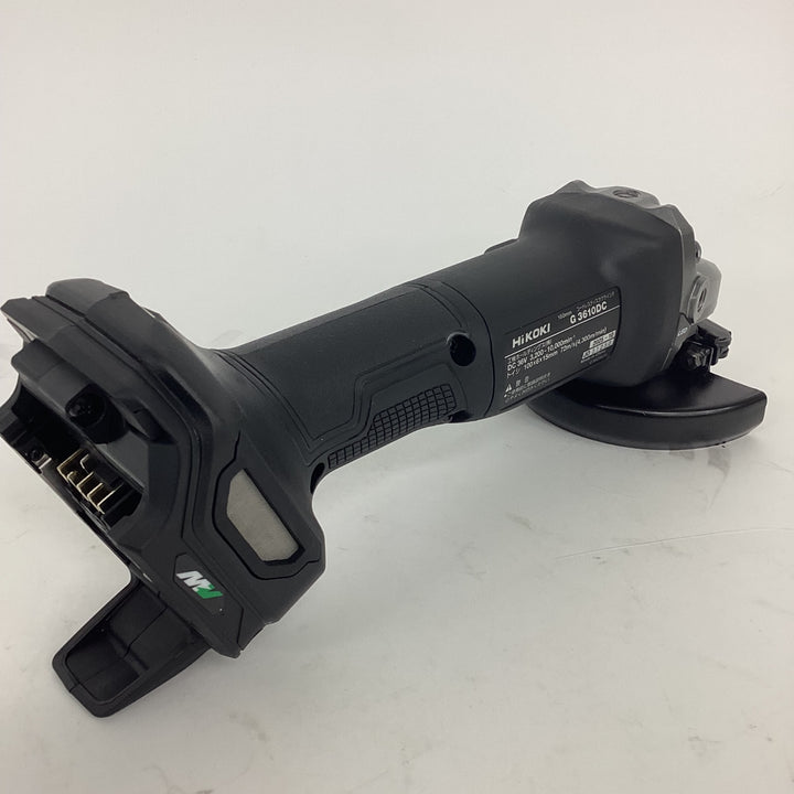 ◇HiKOKI(ハイコーキ) 36V 充電式 ディスクグラインダ G3610DC ブラック トイシ径100mm スライドスイッチ 蓄電池2個・充電器・ケース付 G3610DC(2XPBZ)【狭山】