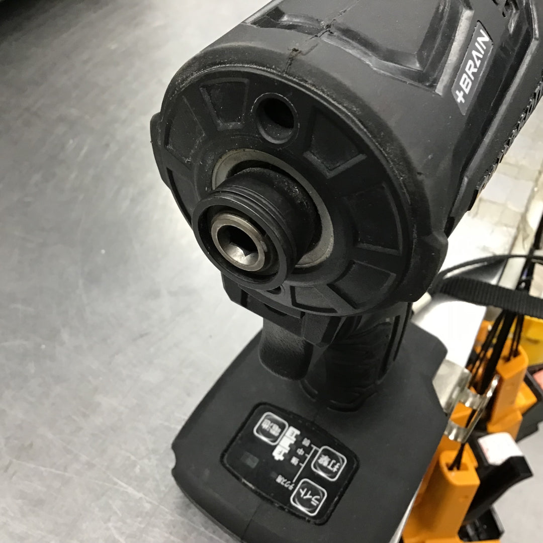 〇パナソニック 充電インパクトドライバー EZ1PD1 +BRAIN 18V5.0Ahバッテリー2個 アタッチメント付 EXENA Pシリーズ ブラック EZ1PD1J18A1B【戸田店】