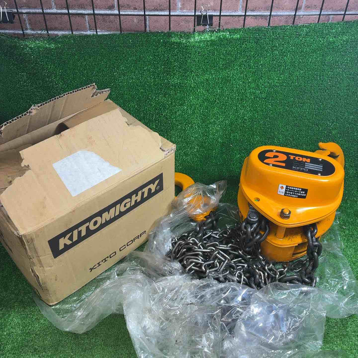 【美品】キトー(KITO) M3 チェーンブロック 2TON CB020【藤沢店】