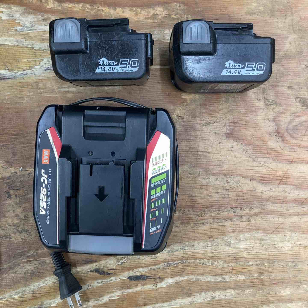 【中古品】メーカー修理品 マックス MAX 鉄筋結束機 ツインタイア RB-440T-B2C/1450A 14.4V フルセット ワイヤー4個つき！【柏店】