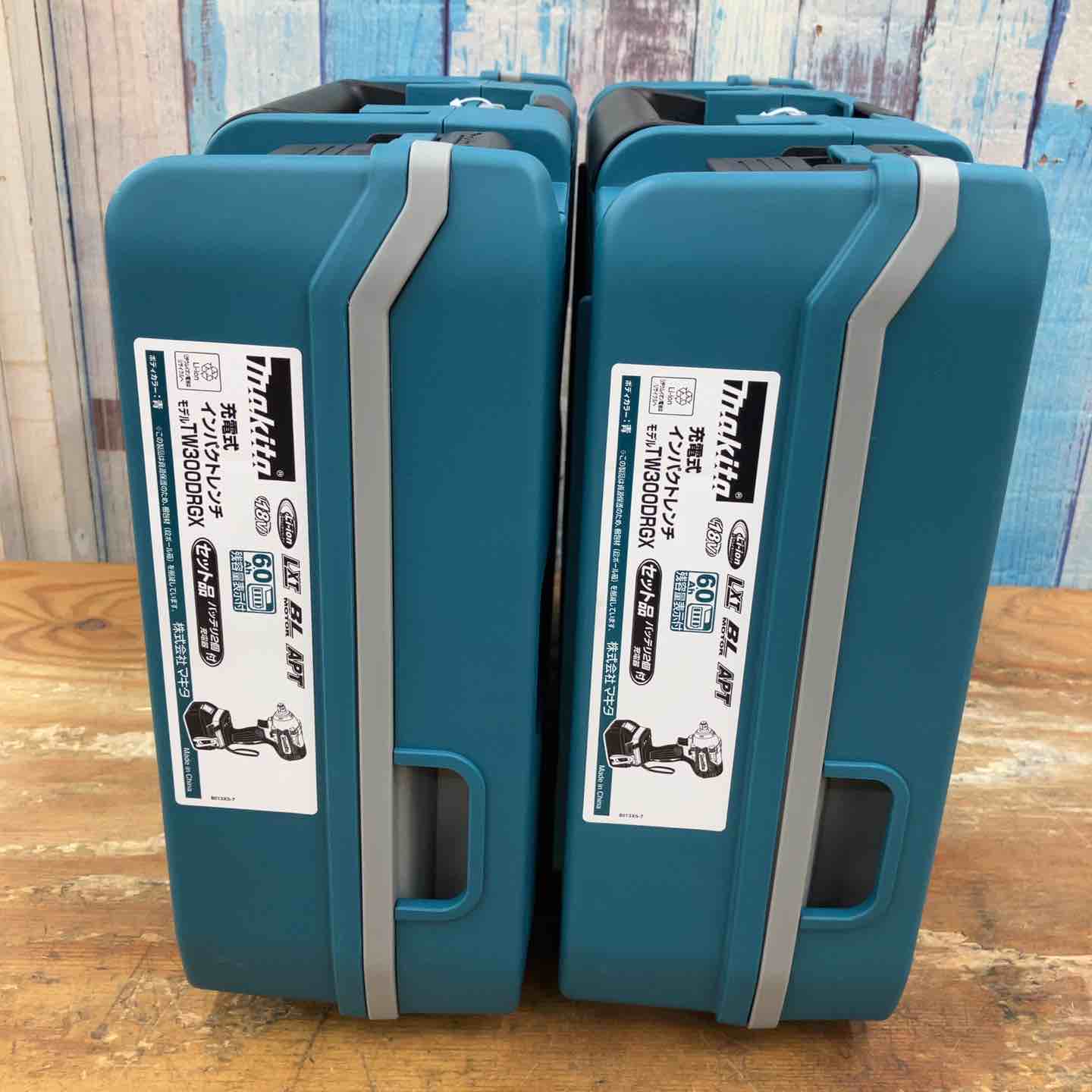 【未使用品】★マキタ(makita) コードレスインパクトレンチ TW300DRGX 2台セット まとめ売り 純正 フルセット【柏店】 未使用品】☆マキタ(makita) コードレスインパクトレンチ TW300DRGX 2