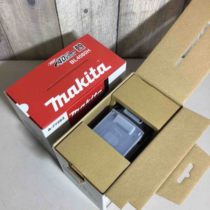 【未使用品】 高出力 純正 マキタ makita リチウムイオンバッテリー 40Vmax/8.0Ah BL4080H バッテリー 40V A‑77263 2個 【戸田店】