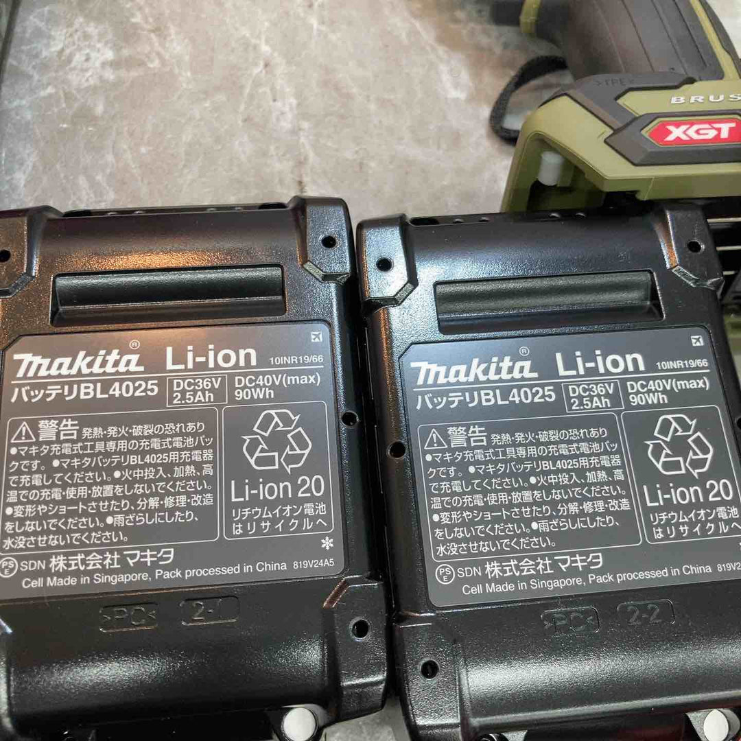【未使用品】★マキタ(makita) コードレスインパクトドライバー TD002GRDXO 40V オリーブ バッテリー2個・充電器つき【八潮店】