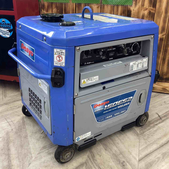【店頭受取り限定】★デンヨー(Denyo) エンジンウェルダー GAW-150ES2 発電 溶接 稼働時間416h ※動作良好 バッテリー新品交換済 【越谷店】