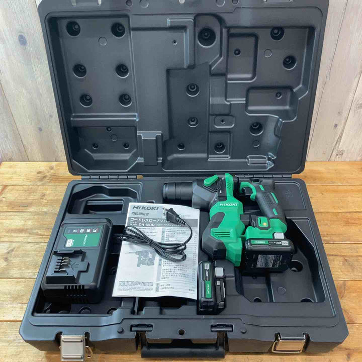【中古美品】 ◇HiKOKI(ハイコーキ) 10.8V コードレス ハンマドリル  DH12DD(2LSK) 蓄電池2個・充電器・ケース付き 【東大和店】