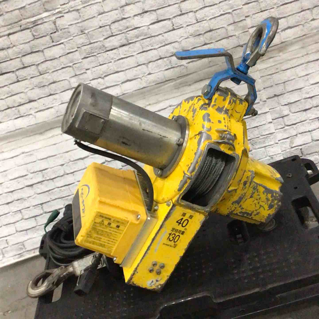トーヨーコーケン ベビーホイスト BH-N940 荷重130kg 揚程40m 非常停止付【川口店】