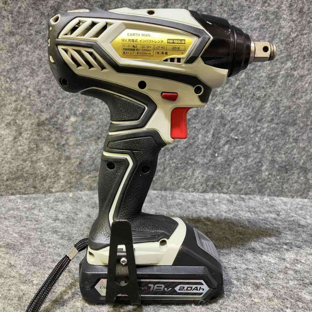 髙儀(Takagi) 18V 充電式インパクトレンチ EARTH MAN infini-Link IW-180LiB【桶川店】