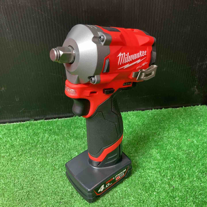 【美品】◇ミルウォーキーツール(Milwaukee) コードレスインパクトレンチ M12 FIWF12-0C JP ◎バッテリー1個付き！(12V・4.0Ah)【岩槻店】