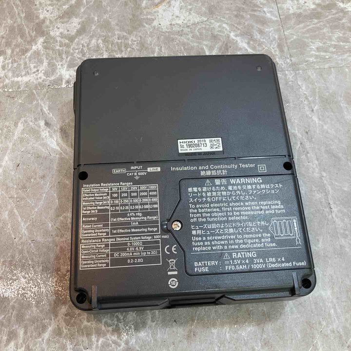 【中古品】HIOKI/日置  絶縁抵抗計 IR4051【八潮店】