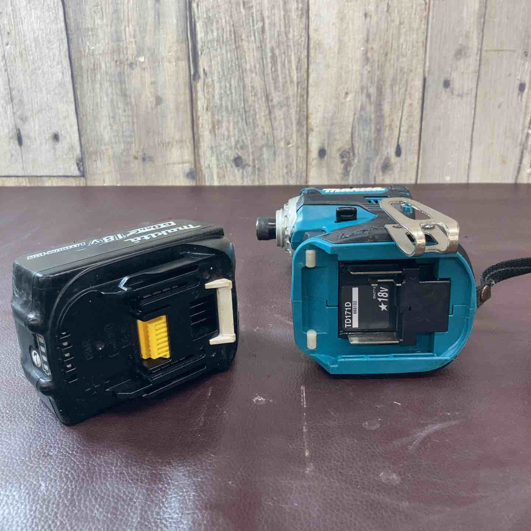 【中古品】マキタ(makita) コードレスインパクトドライバー TD171DZ 18V バッテリー付属【東大和店】