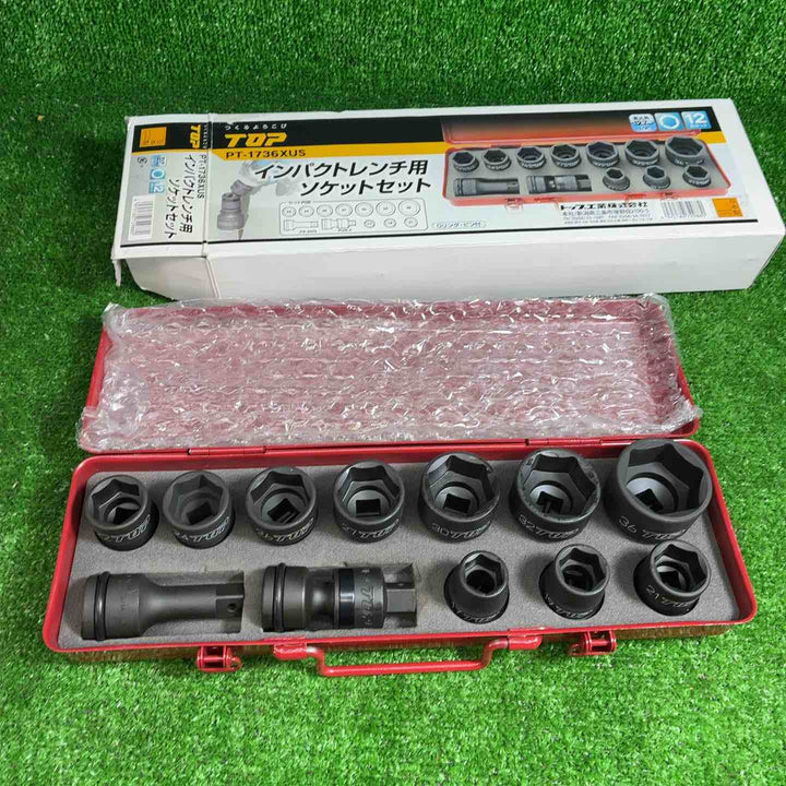 ◇トップ(TOP) ソケットセット PT-1736XUS 差込角:12.7mm インパクト用 12点【藤沢店】