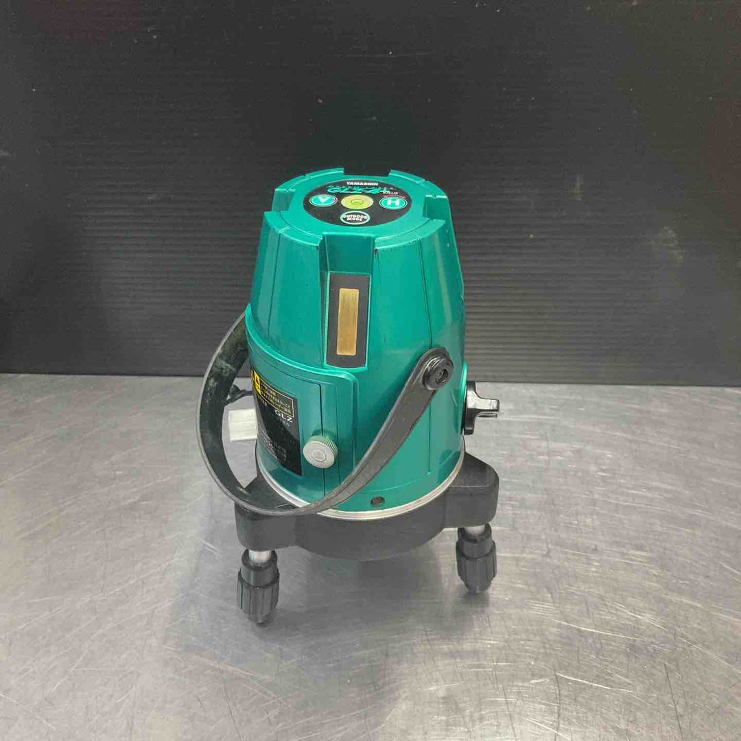 【中古品】 山真製鋸(YAMASHIN)  グリーンレーザー墨出し器 GLZ-4+ 受光器付属 レベル 水平器 【東大和店】