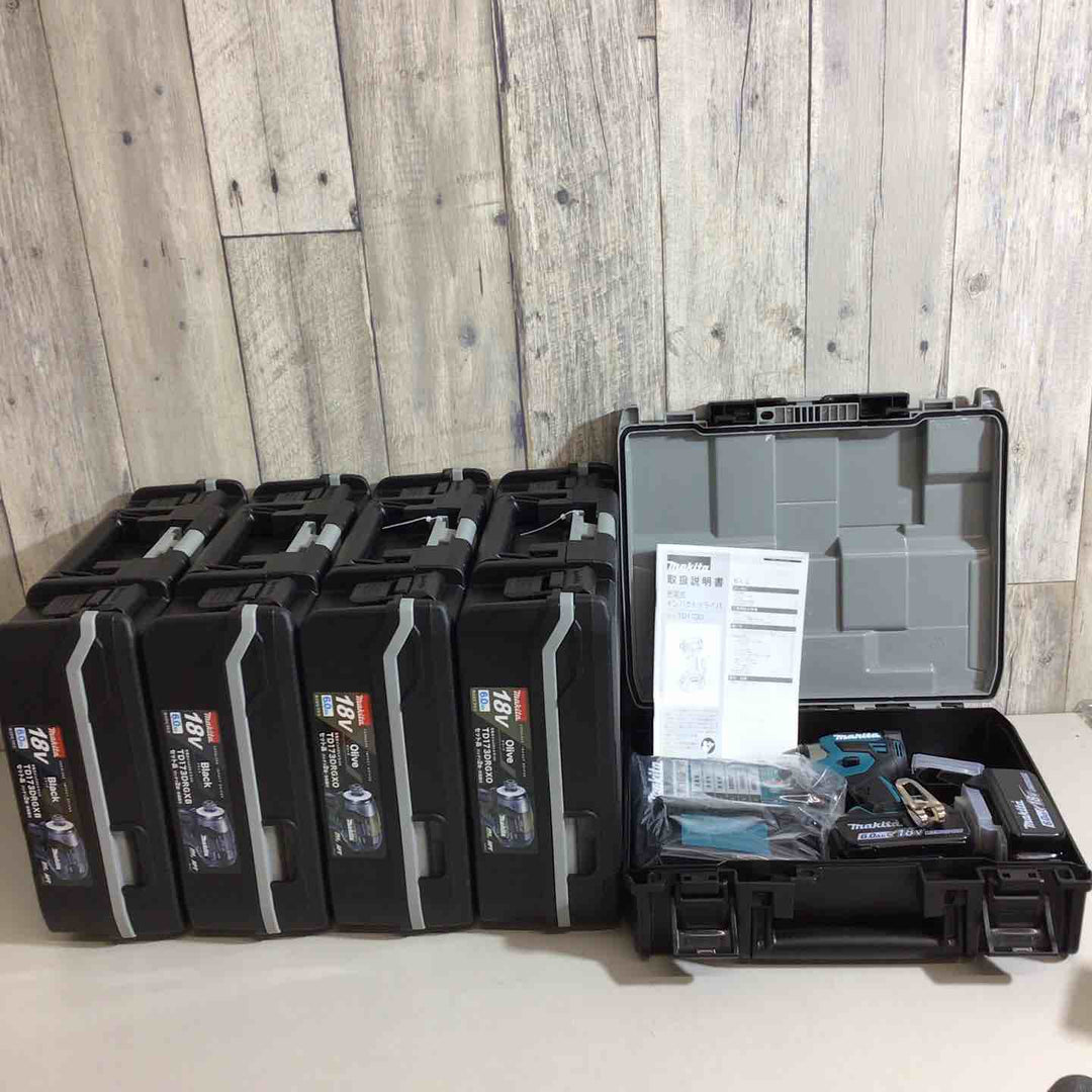 【未使用品】マキタ(makita) コードレスインパクトドライバー TD173DRGX TD173DRGXB TD173DRGXO 5台セット ブラック 黒 青 ブルー オリーブ【戸田店】