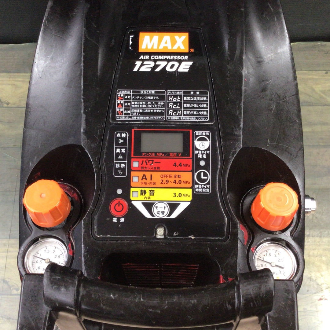 ★マックス(MAX) エアコンプレッサー AK-HH1270E_ブラック 【東大和店】