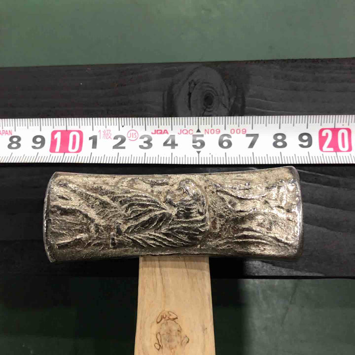 大文字 玄翁 龍虎彫り 100匁 柿黒柄 【川口店】