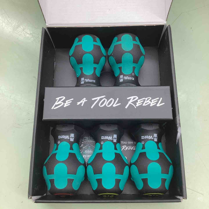 ヴェラ(wera)スタビードライバー 5本組セット プラス3本 マイナス2本 コンパクト 小型 短い 狭い場所 ネジ 【越谷店】