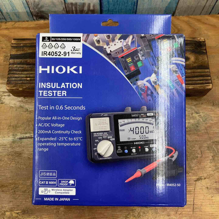 □HIOKI 絶縁抵抗計 IR4052-91 未開封品【柏店】