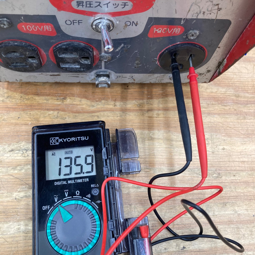 【現状品】コンセック(旧:発研) 昇圧トランス HDT-3B 100Vコンセント 出力110～130V【柏店】